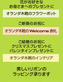美しいリボンのラッピング承ります。